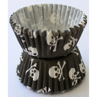 SKULL & CROSSBONES BAKING CASES - 4.5CM