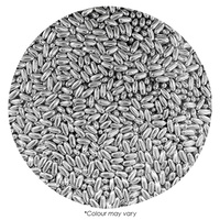 Rice Shape Sprinkles Silver - 20 grams