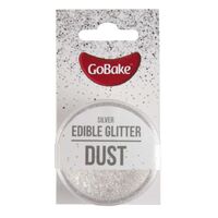 Go Bake Edible Glitter Dust Silver 2g