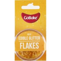 Go Bake Edible Glitter Flakes Gold - 2g