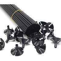 Black Balloon Sticks 43cm 20pc