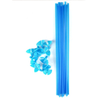 Blue Balloon Sticks 43cm 20pc 
