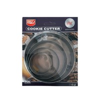 Round Plain Cutter Set 4pc