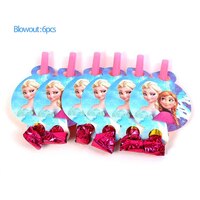 Frozen Party Whistle 6pc