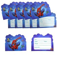 Spider man Invitation Cards 10 Pack