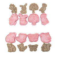 Animal  Cookie/Plunger Cutter 8 Piece Set