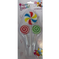 Lollipop Candles  3PK