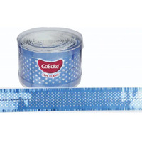 Cake Frill 85mm Wide Blue With stars 1 meter Length