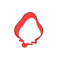 STRAWBERRY COOKIE CUTTER - 6.5CM