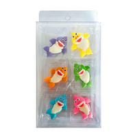 Baby Shark Sugar Decorations 6pc Pack