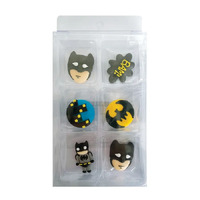 Batman Sugar Decorations 6pc Pack