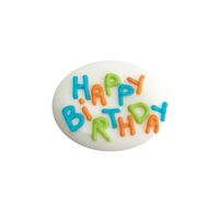 Happy Birthday Sugar Placard Blue