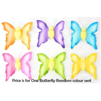 Butterfly Sugar Decoration 6cm1pcs Random Colour 