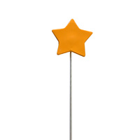 Orange Star On A Wire 4.5cm