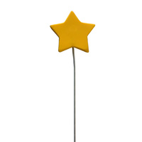 Yellow Star On A Wire 4.5cm