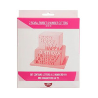 Go Bake - Alphabet and Numbers Fondant Cutters Set