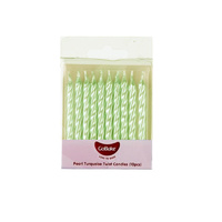 GoBake Pearl Turquoise Twist Candles