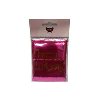 Cake Frill Happy Birthday Pink