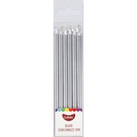 GoBake Silver 12cm Candles