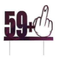 59+ Finger Pink/Silver Cardstock Cake Topper