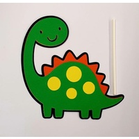Green Dinosaur Cake Topper