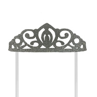 Crown Cake Topper Silver