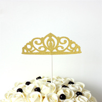 Crown Cake Topper Gold