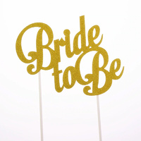 Paper Card Bride To Be Topper 12cm