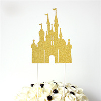 Castle Cake Topper Gold