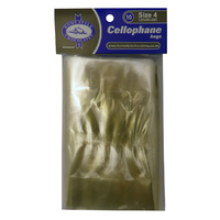 Cellophane Bag Size 4 - 125 x 265 x 65mm - 100 Pack