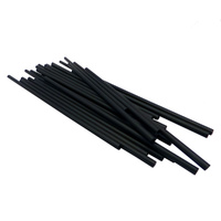 Lollipop Sticks Black Long 150mm - 25 Pack