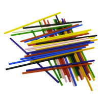 Lollipop Sticks Mixed Colours Long 150mm - 50 Pack