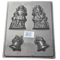 Home Style Chocolates Hollow Santa & Bells Chocolate Mould