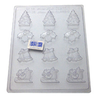 Home Style Chocolates Bells & Holly Chocolate Mould