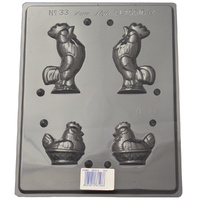 Home Style Chocolates Rooster & Hen Chocolate Mould