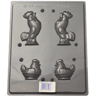 Home Style Chocolates Rooster & Hen Chocolate Mould
