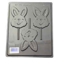 Home Style Chocolates Bunnies On Sticks Chocolate Mould