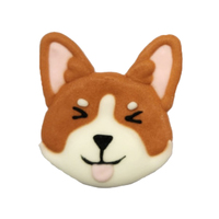 Edible Brown & White Dog 38mm Decoration