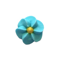 Icing Light Blue Drop Flowers 18mm