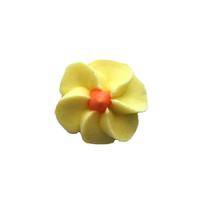 Icing Yellow Drop Flowers 18mm Each