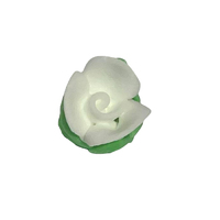 White Rose Bud 15mm 