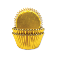 Anniversary House Gold Foil Baking Cups 45 Pack