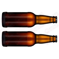 Brown Bottles Edible Image - A4 #2