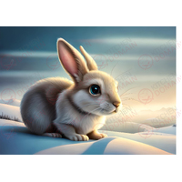 Bunny Edible Image #01 - A4
