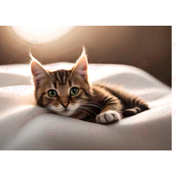 Kitten Edible A4 Image - #07