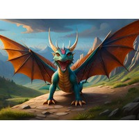 Dragon Edible Image #09 - A4
