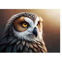 Owl Edible Image #02 - A4