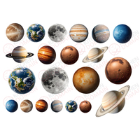 Planets Edible Image #01 - A4