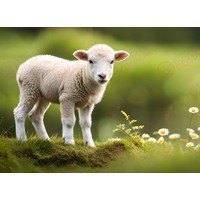 Lamb Edible A4 Image - #03