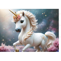 Unicorn Edible Image #12 - A4